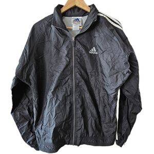 VTG 90s Adidas Mens Zip-Up Classic Athletic Windbreaker Jacket